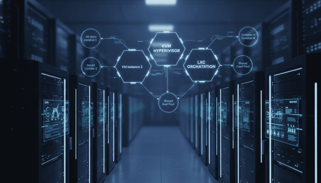 What is Proxmox, virtual machines, storage, data, cloud, vms, server, virtualization, cluster, infrastructure, network, interface, time, machines, management, access, costs, tool, technologies, cost, operating, vms containers, linux containers, data protection, proxmox open-source, licensing costs, proxmox offers, proxmox supports, open-source virtualization, high availability, proxmox cluster, containers, backup, businesses, nodes, platform, solution, backups, features, users, workloads, machine, protection, system, providers, web, environment, core, windows, hypervisor